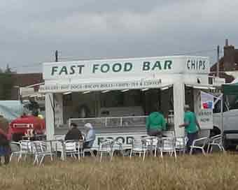 Food stalls and beer tent